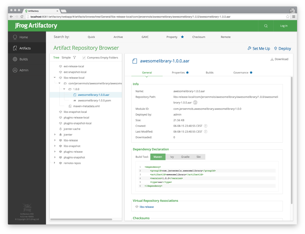 A private Maven repository for Android in 30 min · Jeroen Mols