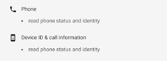 Google play store permissions