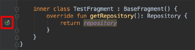 Android Studio recursive function indicator