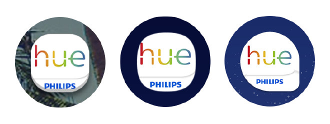 Badly resized Philips Hue icons