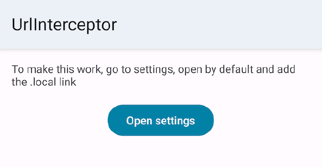 App to intercept .local URLs and redirect them to a development browser